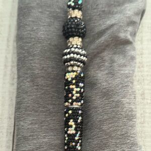 Black Crystal Beaded Statement pen